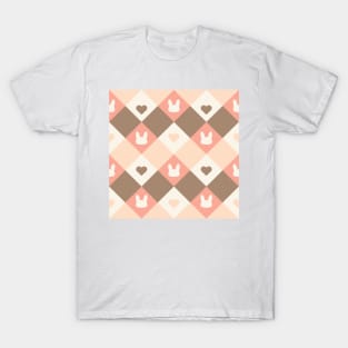 Cute Rabbit Love Pattern T-Shirt